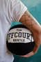 Aberto Design Funda de Cojín Basketball Negro y Blanco